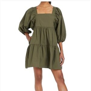 A New Day Olive Green Mini Dress